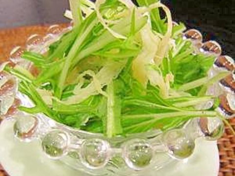 おつまみサキイカと水菜のサラダ レシピ 作り方 By Oyamanikarikari 楽天レシピ